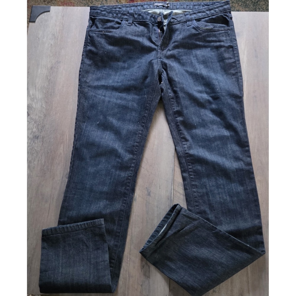 Prana Fitted Dark Wash Denim Blue Katia Jeans Women 10 (34" Inseam) NWT